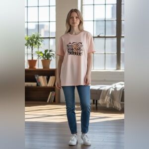 Cute Pink Graphic T-Shirt